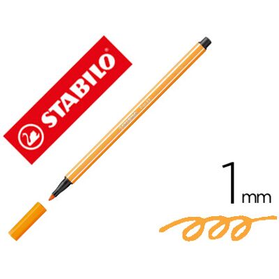 Marcador Stabilo Aguarelavel Pen 68 Vermelhao Palido 1 mm Marcador Stabilo Aguarelavel Pen 68 Vermelhao Palido 1 mm