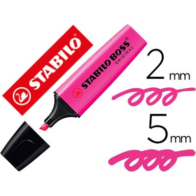 Marcador Stabilo Boss Fluorescente 70 Magenta Marcador Stabilo Boss Fluorescente 70 Magenta