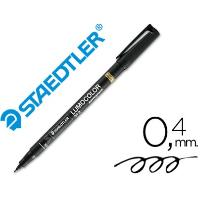 Marcador Staedtler Lumocolor Retroprojecao Permanente 313-9 Ponta 0,4mm Preto Marcador Staedtler Lumocolor Retroprojecao Permanente 313-9 Ponta 0,4mm Preto