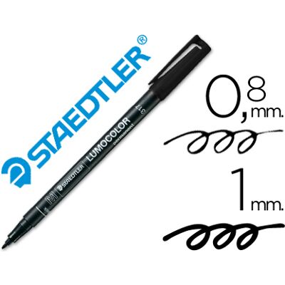 Marcador Staedtler Lumocolor Retroprojecao Permanente 317-9 Ponta 0,8-1 mm Preto Marcador Staedtler Lumocolor Retroprojecao Permanente 317-9 Ponta 0,8-1 mm Preto
