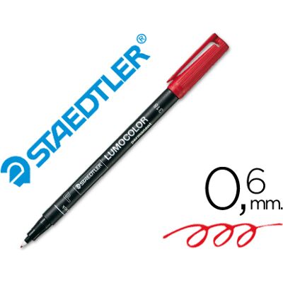 Marcador Staedtler Lumocolor Retroprojecao Permanente 318-2 Ponta 0,6mm Vermelho Marcador Staedtler Lumocolor Retroprojecao Permanente 318-2 Ponta 0,6mm Vermelho
