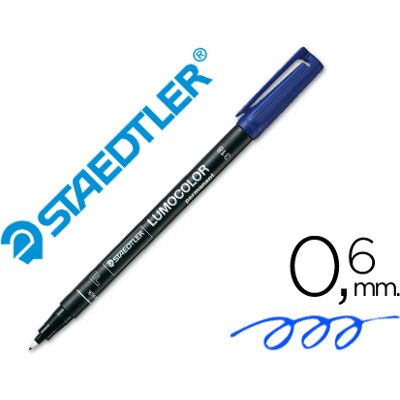 Marcador Staedtler Lumocolor Retroprojecao Permanente 318-3 Ponta 0,6mm Azul Marcador Staedtler Lumocolor Retroprojecao Permanente 318-3 Ponta 0,6mm Azul