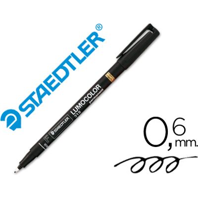 Marcador Staedtler Lumocolor Retroprojecao Permanente 318-9 Ponta 0,6mm Preto Marcador Staedtler Lumocolor Retroprojecao Permanente 318-9 Ponta 0,6mm Preto