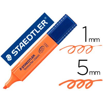 Marcador Staedtler Textsurfer Classic 364 Fluorescente Laranja Marcador Staedtler Textsurfer Classic 364 Fluorescente Laranja