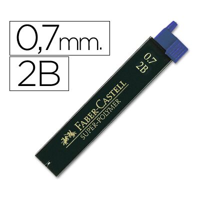 Minas Faber-Castell Grafite 9067 0,7mm 2B Tubo 12 Minas Minas Faber-Castell Grafite 9067 0,7mm 2B Tubo 12 Minas
