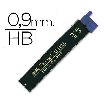 Minas Faber-Castell Grafite 9069 0,9mm Hb Tubo de 12 Minas Minas Faber-Castell Grafite 9069 0,9mm Hb Tubo de 12 Minas