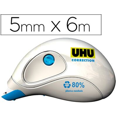 Mini Fita Corretora Uhu 5mm X 6M Mini Fita Corretora Uhu 5mm X 6M
