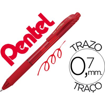 Roller Pentel Energel Bl107 0.7mm Vermelho Roller Pentel Energel Bl107 0.7mm Vermelho