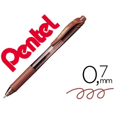 Roller Pentel Energel Bl107 Castanho 0,7mm Roller Pentel Energel Bl107 Castanho 0,7mm