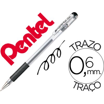 Roller Pentel K116 Gel Grip Preto Roller Pentel K116 Gel Grip Preto