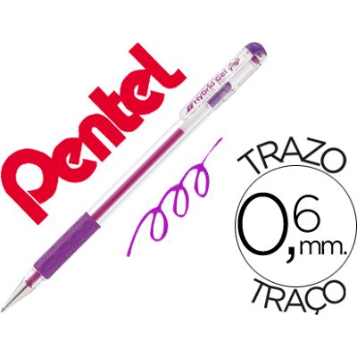 Roller Pentel K116 Gel Grip Violeta Roller Pentel K116 Gel Grip Violeta