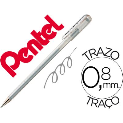 Roller Pentel K118 Prata Roller Pentel K118 Prata