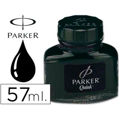 Tinta Parker Quink Preta Frasco 57 ml Tinta Parker Quink Preta Frasco 57 ml
