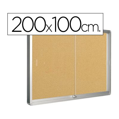 Vitrina Q-Connect de Anuncios Moldura de Alumínio 200X100 cm Vitrina Q-Connect de Anuncios Moldura de Alumínio 200X100 cm