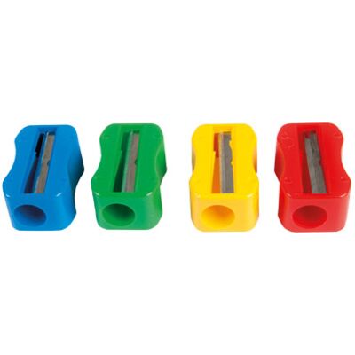 MOR Afia Lápis M+R de Plastico de Um Uso Sem Parafuso Forma Retangular Ergonomica MOR Afia Lápis M+R de Plastico de Um Uso Sem Parafuso Forma Retangular Ergonomica
