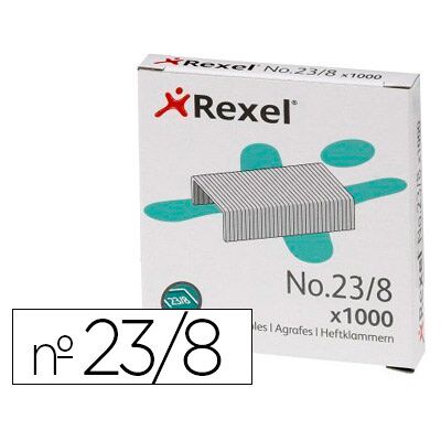 Agrafos Rexel de Aco Nº23/8 Caixa de 1000 Unidades Agrafos Rexel de Aco Nº23/8 Caixa de 1000 Unidades