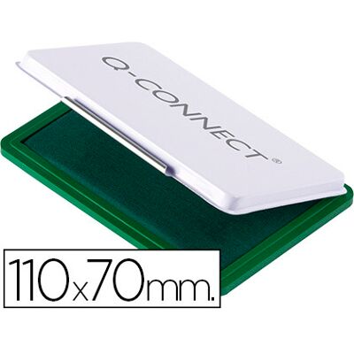 Almofada p/ Carimbo Q-Connect 110X70 mm Verde Almofada p/ Carimbo Q-Connect 110X70 mm Verde