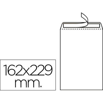 LIDERPAPEL Envelope Bolsa C5 162 X 229mm Branco (250 Unidades) LIDERPAPEL Envelope Bolsa C5 162 X 229mm Branco (250 Unidades)