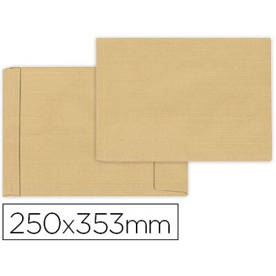 LIDERPAPEL Envelope Bolsa Fole Kraft 250X353X30mm c/ Aba Emtira de Silicone Papel 120Gr (50 Unidades) LIDERPAPEL Envelope Bolsa Fole Kraft 250X353X30mm c/ Aba Emtira de Silicone Papel 120Gr (50 Unidades)