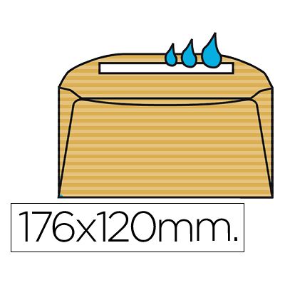 LIDERPAPEL Envelope Comercial Normalizado 120X176mm Creme (500 Unidades) LIDERPAPEL Envelope Comercial Normalizado 120X176mm Creme (500 Unidades)