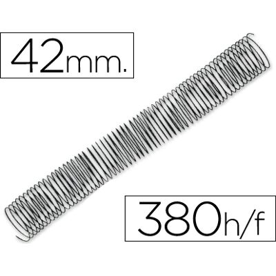 Espiral Q-Connect Metalico 64 5:1 42mm 1,2mm (25 Unidades) Espiral Q-Connect Metalico 64 5:1 42mm 1,2mm (25 Unidades)