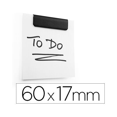 Pinça Metalica Durable Durafix Clip Magnetica Auto Adesiva 60X17 mmPreto (5 Unidades) Pinça Metalica Durable Durafix Clip Magnetica Auto Adesiva 60X17 mmPreto (5 Unidades)