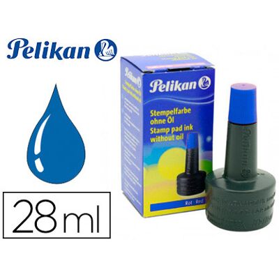 Tinta p/ Almofada Pelikan 4K, Frascos 28 ml, Azul Tinta p/ Almofada Pelikan 4K, Frascos 28 ml, Azul