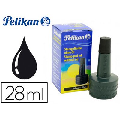 Tinta p/ Almofada Pelikan 4K, Frascos 28 ml, Preto Tinta p/ Almofada Pelikan 4K, Frascos 28 ml, Preto
