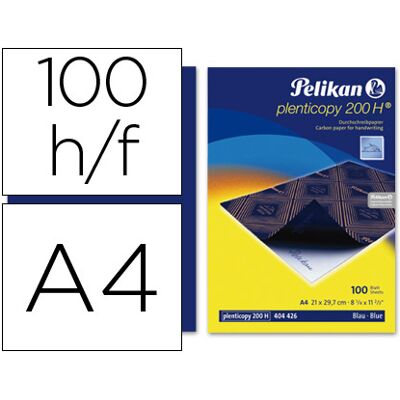 Papel Quimico Pelikan Azul Din A4 Caixa de 100 Unidades Papel Quimico Pelikan Azul Din A4 Caixa de 100 Unidades