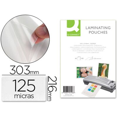 Bolsa de Plastificar Q-Connect 303 X 216 mm 125 Microns Din A4 Auto Adesivas (25 Unidades) Bolsa de Plastificar Q-Connect 303 X 216 mm 125 Microns Din A4 Auto Adesivas (25 Unidades)