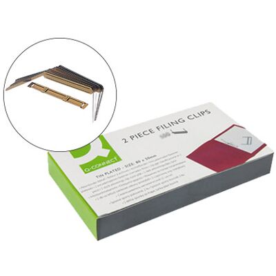 Encadernador Fastener Q-Connect Dourado (100 Unidades) Encadernador Fastener Q-Connect Dourado (100 Unidades)