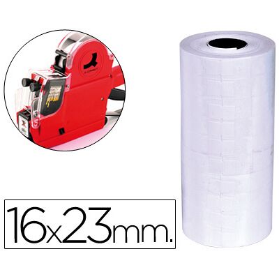 Etiquetas Q-Connect de Cor Branca 16X23 mm Rolo de 700 Etiquetas Etiquetas Q-Connect de Cor Branca 16X23 mm Rolo de 700 Etiquetas
