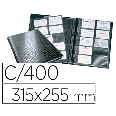 Porta Cartoes Durable Din A4 Visifix Centium 20 Bolsas Indice Alfabetico p/ 400 Cartões 57X90 mm Porta Cartoes Durable Din A4 Visifix Centium 20 Bolsas Indice Alfabetico p/ 400 Cartões 57X90 mm