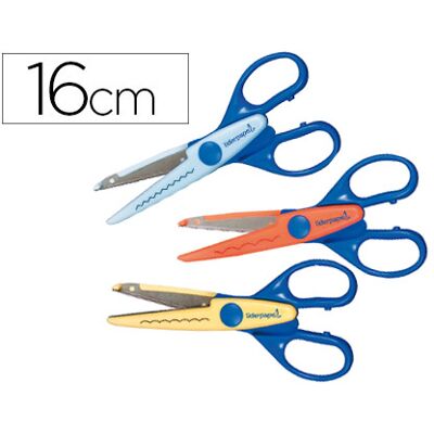 LIDERPAPEL Tesoura Escolar Cortes em Zig-Zag 16 cm LIDERPAPEL Tesoura Escolar Cortes em Zig-Zag 16 cm