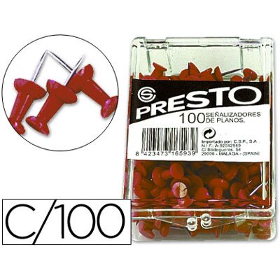 Q-CONNECT Alfinetes de Sinalizacao Vermelho Caixa c/ 100 Unidades Q-CONNECT Alfinetes de Sinalizacao Vermelho Caixa c/ 100 Unidades