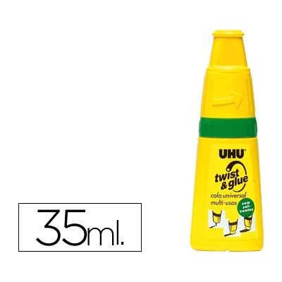 Cola Uhu Twist & Glue Sem Disolventes 35 ml Cola Uhu Twist & Glue Sem Disolventes 35 ml