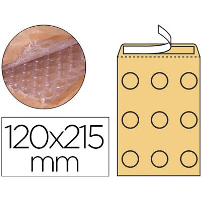 Envelope Borbulhas Q-Connect Creme B/00 120X215 mm (100 Unidades) Envelope Borbulhas Q-Connect Creme B/00 120X215 mm (100 Unidades)