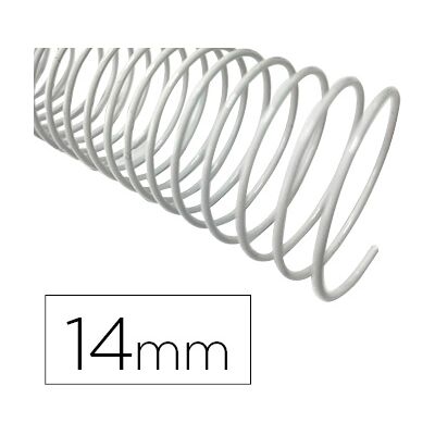 Espiral Metalico Q-Connect Branco 64 5:1 14 mm 1mm (100 Unidades) Espiral Metalico Q-Connect Branco 64 5:1 14 mm 1mm (100 Unidades)