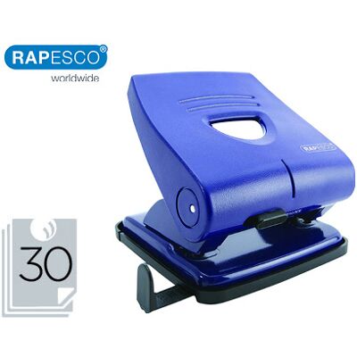 Furador Rapesco 827-P Azul 2 Furos Capacidadee 30 Folhas Furador Rapesco 827-P Azul 2 Furos Capacidadee 30 Folhas