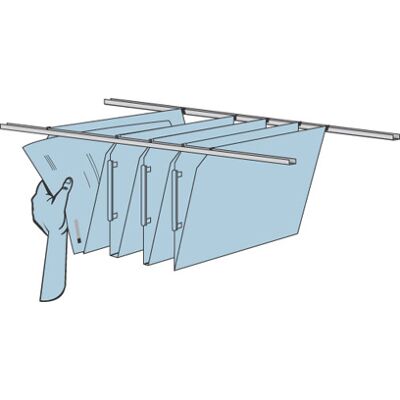 Embalagem de 2 Calhas Paperflow p/ Capas Suspensas Embalagem de 2 Calhas Paperflow p/ Capas Suspensas