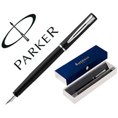 Caneta Waterman Allure Lacada Preto em Estojo de Oferta Caneta Waterman Allure Lacada Preto em Estojo de Oferta