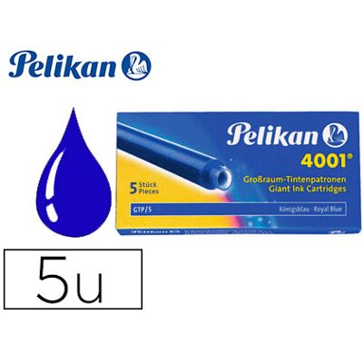 Cartucho Pelikan Gtp/5 Azul Real Cartucho Pelikan Gtp/5 Azul Real