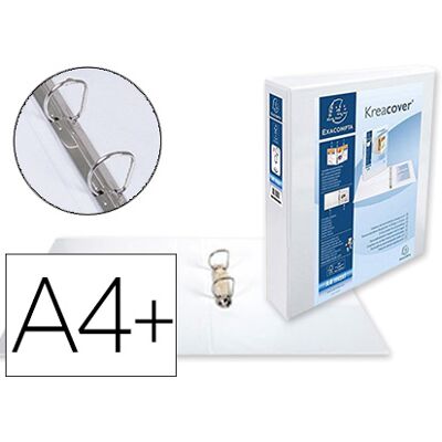 Pasta Canguro 2 Aneis 40 Mm Din A4+Cartao Forrado Polipropileno Personalizavel 3 Bolsos - EXACOMPTA Pasta Canguro 2 Aneis 40 Mm Din A4+Cartao Forrado Polipropileno Personalizavel 3 Bolsos - EXACOMPTA