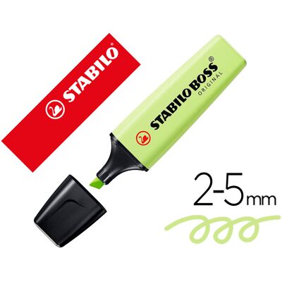 Marcador Stabilo Boss Fluorescente 70 Pastel Lima Marcador Stabilo Boss Fluorescente 70 Pastel Lima