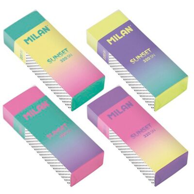 Borracha Milan Nata 320 Sunset Cores Sortidas - MILAN Borracha Milan Nata 320 Sunset Cores Sortidas - MILAN
