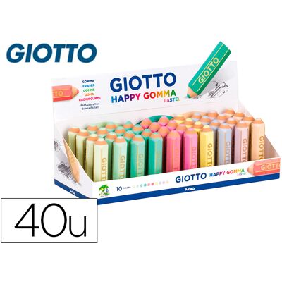 Borracha Giotto Happy Gomma Pastel Forma De Lapis - GIOTTO Borracha Giotto Happy Gomma Pastel Forma De Lapis - GIOTTO