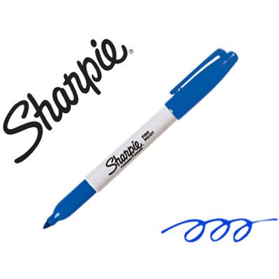 Marcador Sharpie Permanente Ponta Fina Azul - SHARPIE Marcador Sharpie Permanente Ponta Fina Azul - SHARPIE
