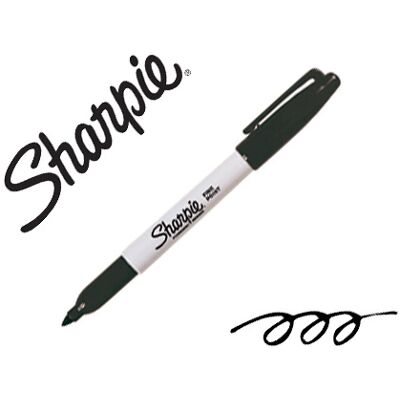 Marcador Sharpie Permanente Ponta Fina Preta - SHARPIE Marcador Sharpie Permanente Ponta Fina Preta - SHARPIE