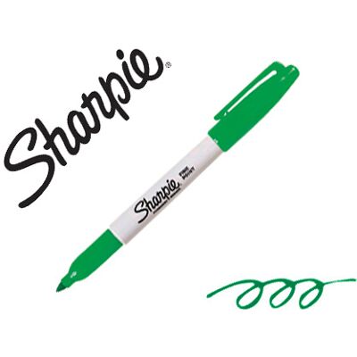 Marcador Sharpie Permanente Ponta Fina Verde - SHARPIE Marcador Sharpie Permanente Ponta Fina Verde - SHARPIE
