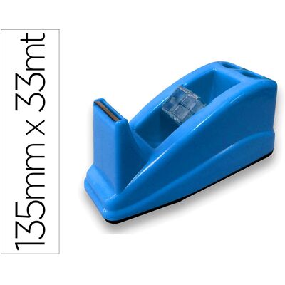 Desenrolador Secretaria Q-Connect Plastico Para Fitas De 33 Mt Cor Azul 135X58X60 Mm - Q-CONNECT Desenrolador Secretaria Q-Connect Plastico Para Fitas De 33 Mt Cor Azul 135X58X60 Mm - Q-CONNECT